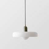 Bauhaus Pendelleuchte Aus Farbigem Glas