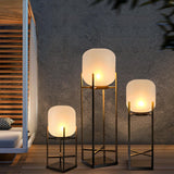 Laterne Solar Stehleuchte für Draußen