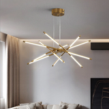 Goldener Web-Kronleuchter