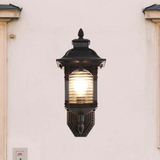 Antike Glas-Wandleuchte für draußen