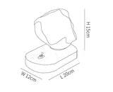 Eisstein Glas Tischlampe