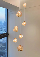 Moderner Treppenkronleuchter